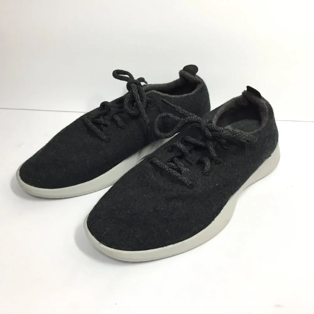 Allbirds Wool Runners Black Merino Wool Sneakers Womens Size 10